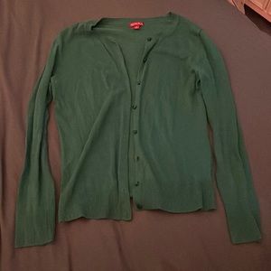 Merona green cardigan, size M